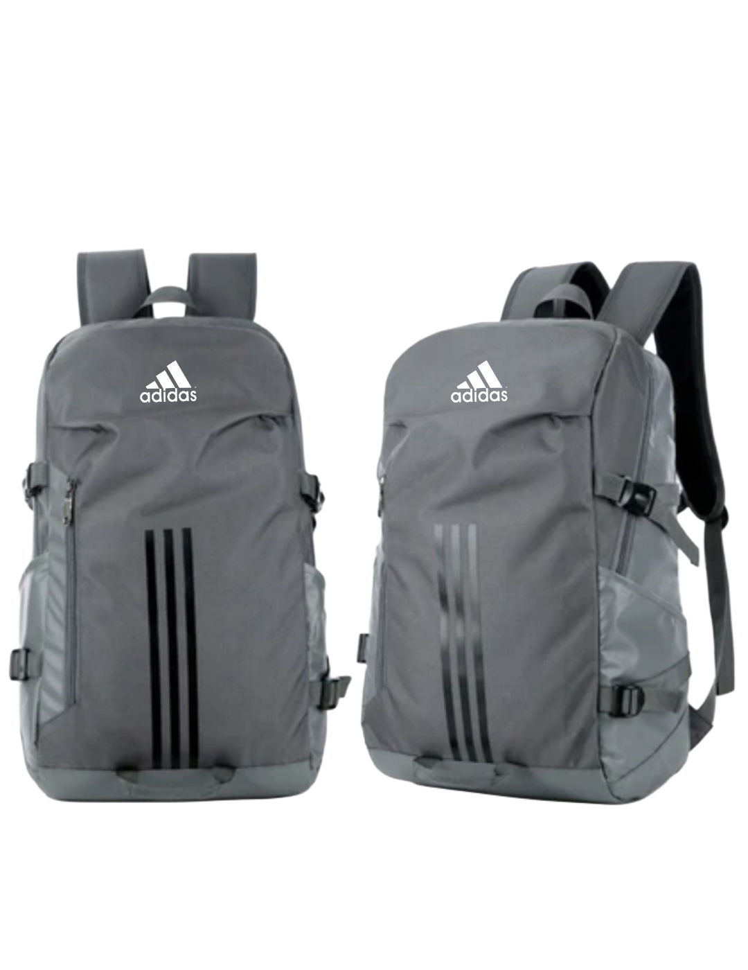 شنطة الظهر الرياضية ماركة Adidas الشهيرة مصنوعة من قماش الاكسفورد وسوستة رئيسية كبيرة مع 2 سوست فرعية