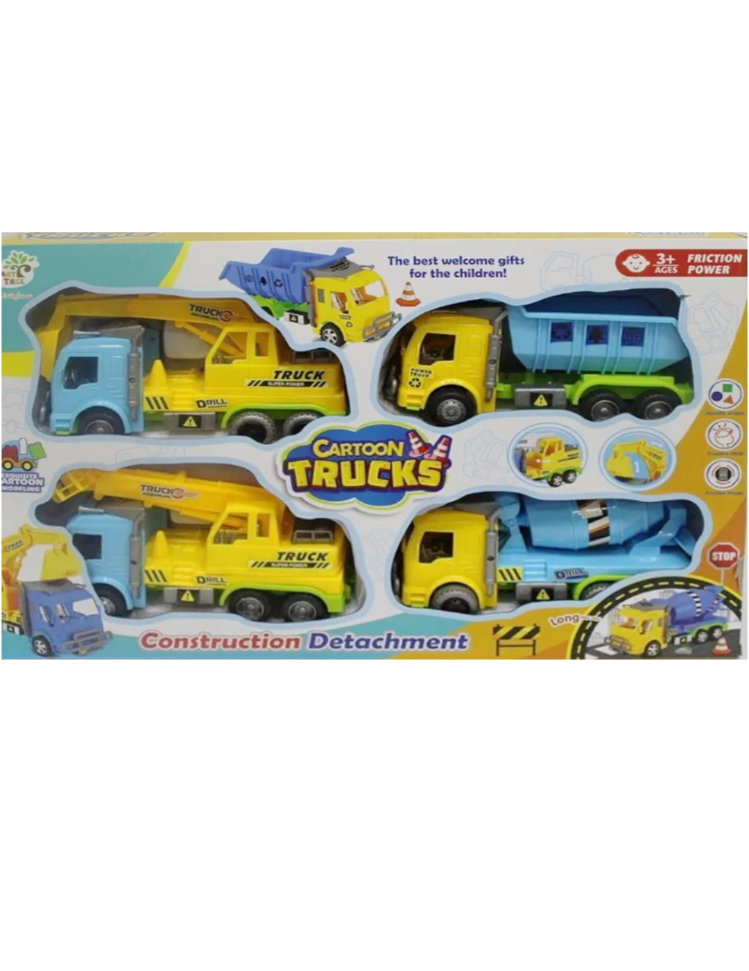 مجموعة عربيات “Cartoon Trucks” وظائف مختلفة