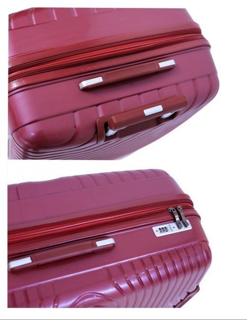 طقم شنط سفر سيليكون ضد الكسر ماركة ميلانو مصنوع من مادة (Polycarbonate) مكون من ثلاث مقاسات 22 26 30